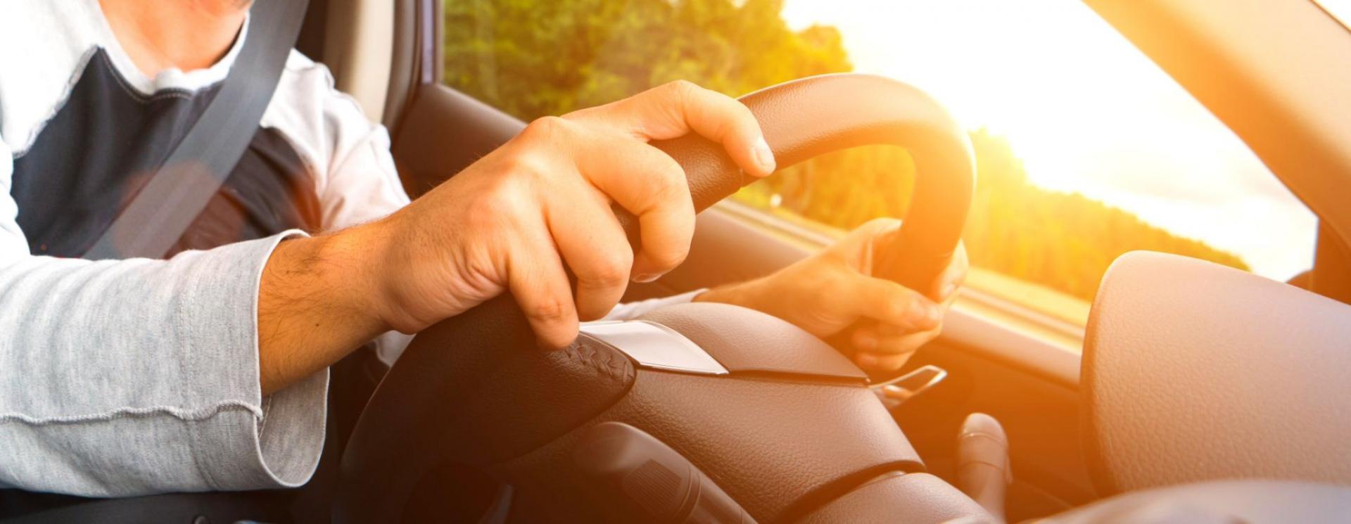 Driver in a leased car